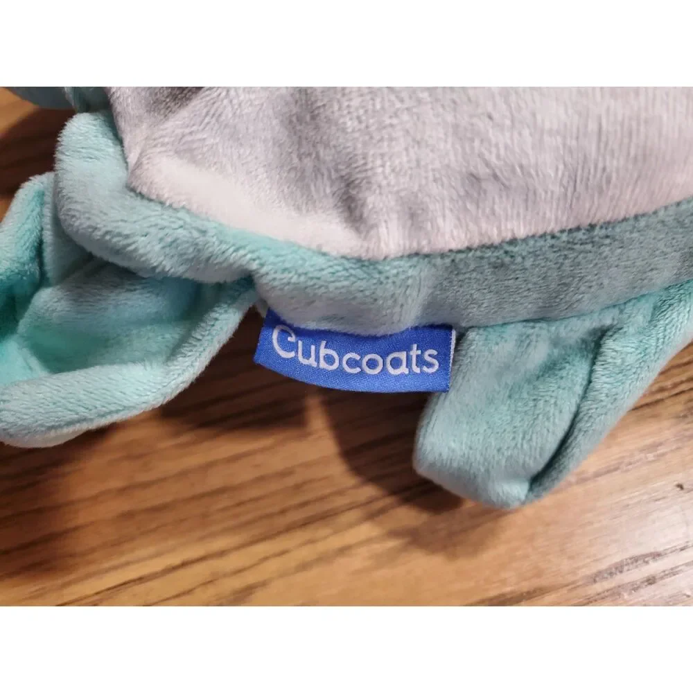 Cubcoats 3 Years/3T Light Blue Racoon Stuffy to Zipped Hoodie VGUC